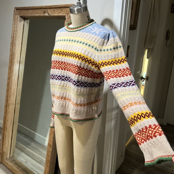 Doen Cashmere Wool Brynn Fair Isle Sweater - Picture 2 of 9